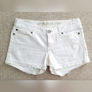 Express White Jean Shorts